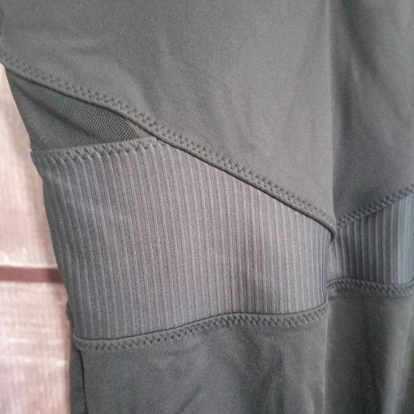 Dance Leotard DanzNMotion Sz Large Ballet Tap Lace Open X Back Ribbed - Picture 9 of 10